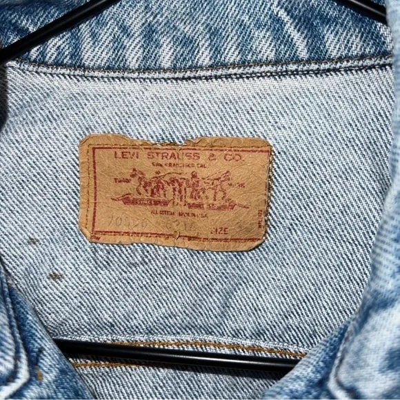 Levi's Trucker Denim Jacket Vintage 90s - Picture 3 of 7